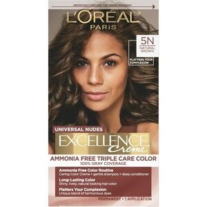 L'Oreal Paris Excellence Creme Hair Color 5N Natural Brown